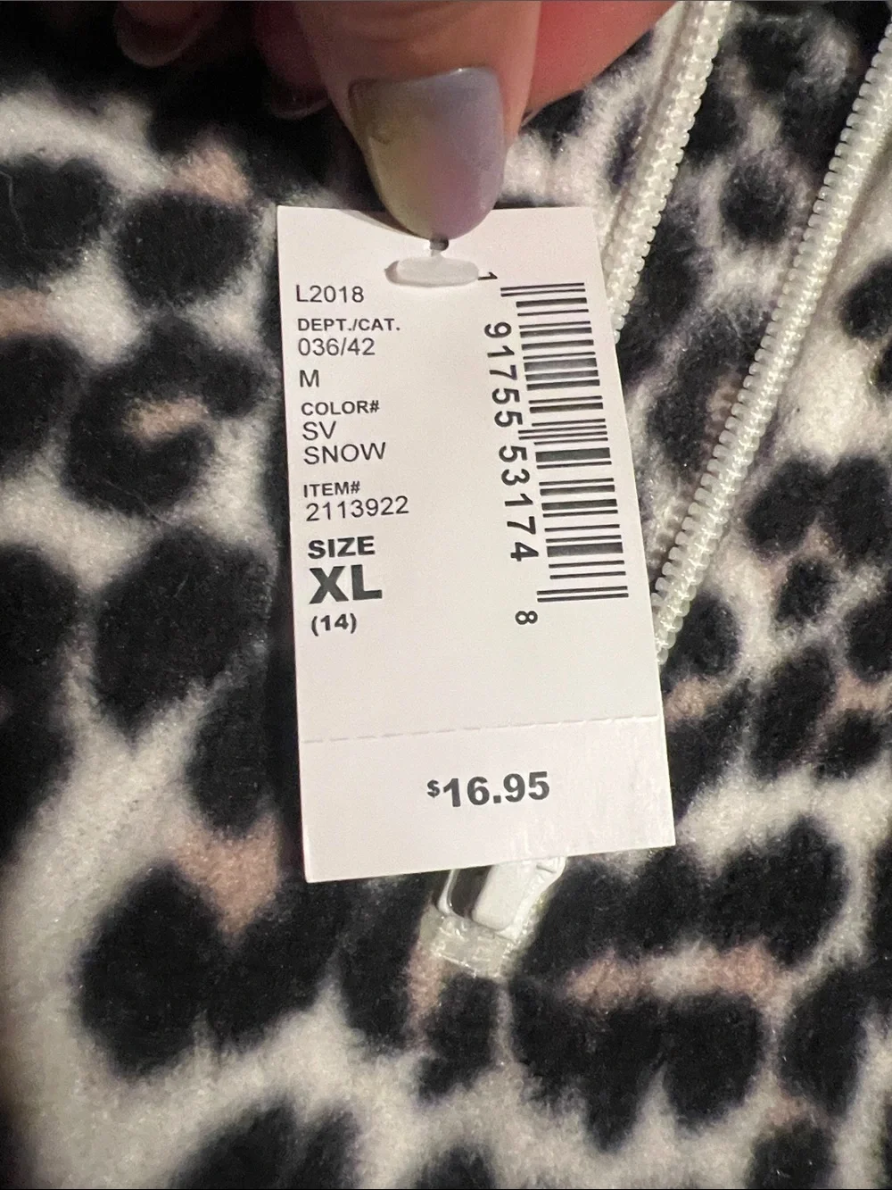 The Children's Place Leopard Print Half-Zip Pullover - Brand New